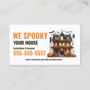 Halloween Decoratie Installatie Visitekaartjes
