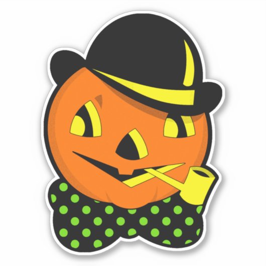  Halloween Decoratie Jack o' Lantern Sticker (Voorkant)