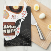 Halloween Decoration Sugar Skull Kitchen Towel Theedoek (Quarter Fold)