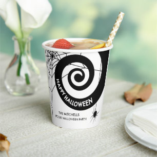 Halloween Decoration Zwarte en Witte Papercup P Papieren Bekers