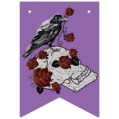 Halloween Decorations Raven, Rozen & Skull Vlaggetjes (Tweede vlag)