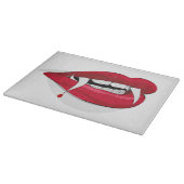 Halloween Decorative Glass Cutting Board/Teeth Snijplank (Hoek)