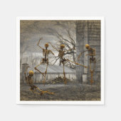 Halloween-decoupage-danskeletten Servet (Voorkant)