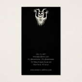 Halloween Demon Skull Earring Display Kaart (Achterkant)