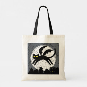 Halloween Demoncat et sac à coller ou à traiter