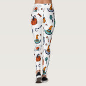 Halloween déplaisant Thème Leggings (Dos)