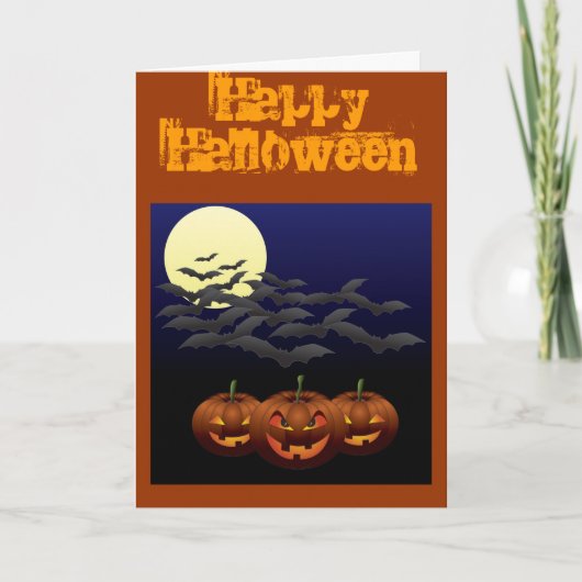 Halloween derde Wenskaart Kaart (Voorkant)