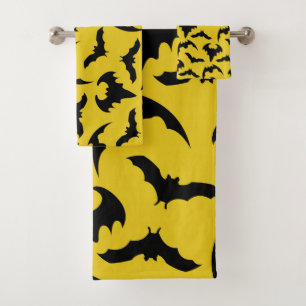 Halloween des chauves-souris jaunes et noires