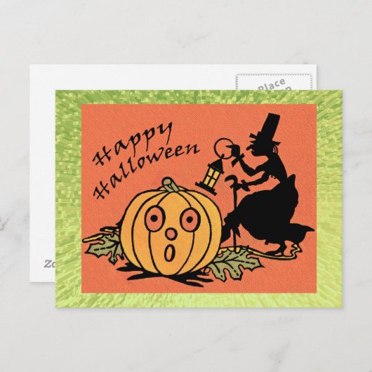 Halloween Design Briefkaart (Voorkant / Achterkant)