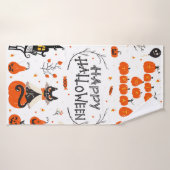 Halloween design elements. Halloween cliparts with (Serviette de bain)