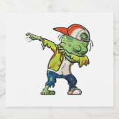 Halloween Design for Baseball Lovers Sparkling Wijnetiket (Enkel label)