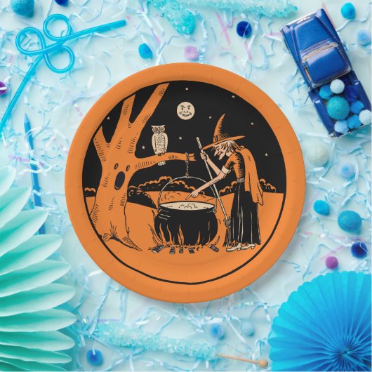 Halloween  design - Hek in Forest Papieren Bordje (Feest)