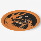 Halloween  design - Hek in Forest Papieren Bordje (Gekanteld)