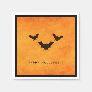 Halloween design met enge vleermuizen servet