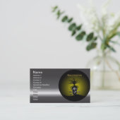 Halloween Design met Skull en Spooky Tree Visitekaartje (Staand voorkant)