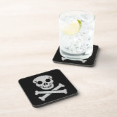 Halloween Dessous de verre crâne et os (Côté Droit)