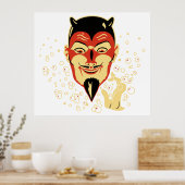  Halloween Devil Head #2 Poster (Keuken)