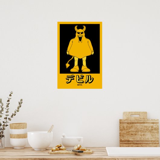 Halloween Devil Poster (Keuken)