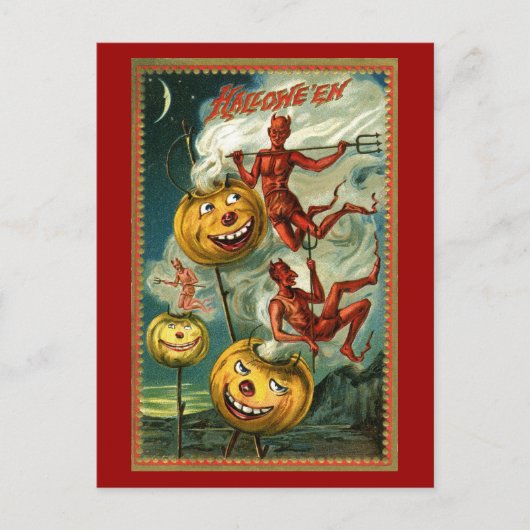 Halloween Devils & JOL's Briefkaart (Voorkant)
