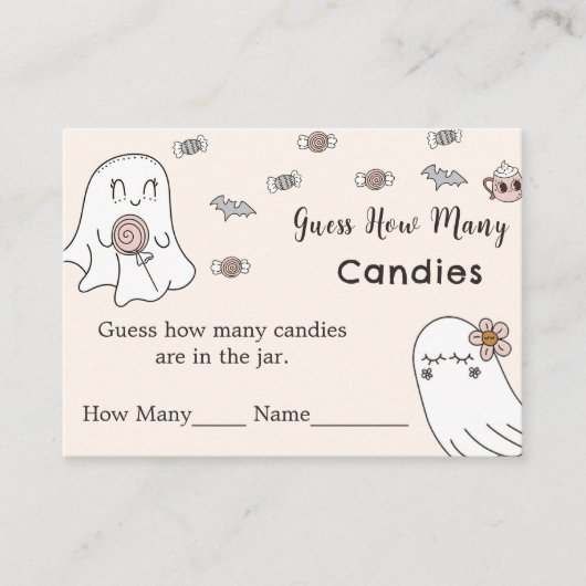 Halloween Devinez Combien De Carte De Boîtier De J (Devant)