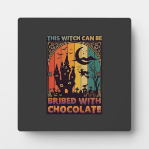 Halloween Deze Heks Kan Worden Omgekocht Chocolade Fotoplaat