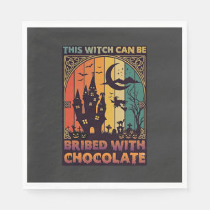 Halloween Deze Heks Kan Worden Omgekocht Chocolade Servet