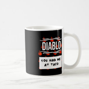 Halloween DIABLO SAUCE Je had me nodig. Koffiemok