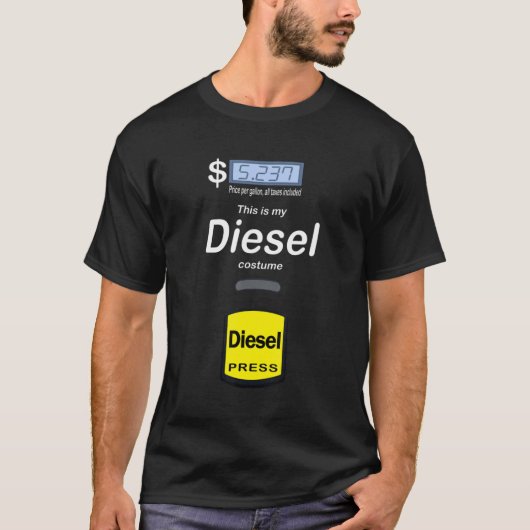 Halloween Diesel Costume Gaspomp Diesel T-shirt (Voorkant)
