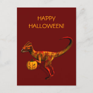 Halloween Dilophosaurus Briefkaart