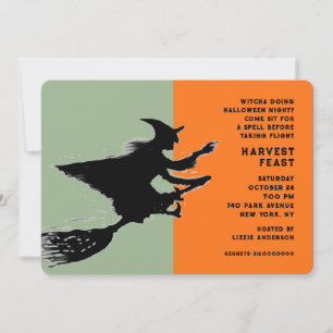 Halloween dinerfeest kaart
