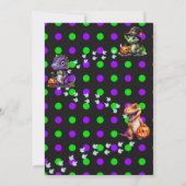 Halloween Dinosaur Dino-Mash Feestje Kaart (Achterkant)