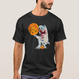 Halloween Dinosaur Mummie Pompoen Grappig Of En Be T-shirt