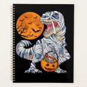 Halloween Dinosaur T rex Mummy Pumpkin Planner (Voorkant)