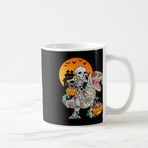 Halloween Dinosaur T Rex Skeleton Scary Boys Kinde Koffiemok