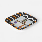 Halloween dinosaurus dino-mash feest papieren bordje (Gebogen)