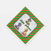 Halloween dinosaurus dino-mash feest servet (Hoek)