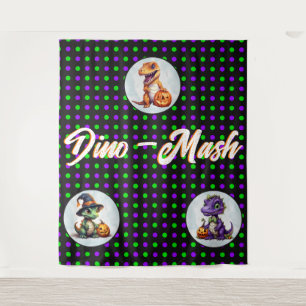 Halloween dinosaurus dino-mash feest wandkleed