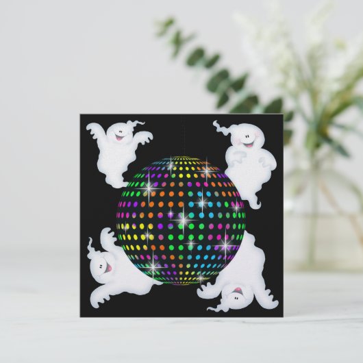 Halloween DISCO Party - SRF Kaart (Staand voorkant)