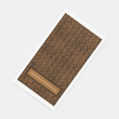 Halloween Distressed Victoriaans Sinaasappel Black Servet (Hoek)