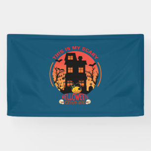 Halloween Dit is mijn eng helloween kostuum Spandoek