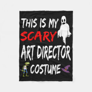 Halloween Dit is mijn enge art director kostuum Fleece Deken