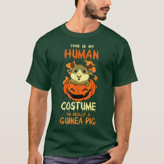 Halloween Dit is mijn menselijke kostuum. Ik ben e T-shirt