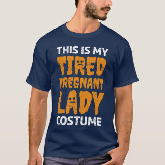 Halloween Dit is mijn zwangere dame Costume Trick T-shirt
