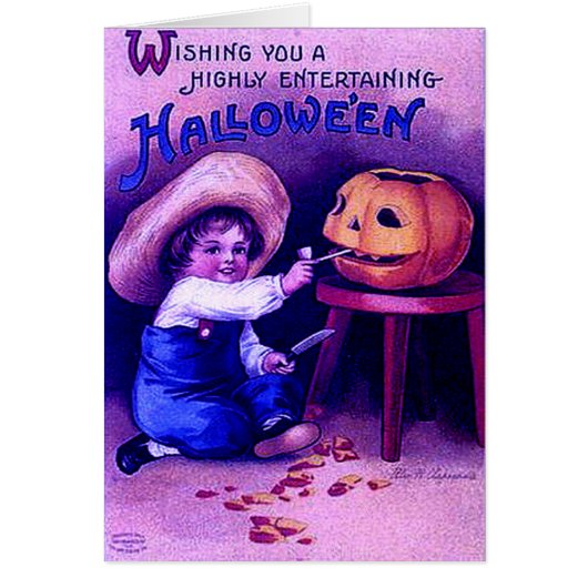 Halloween divertissant vintage (Devant)