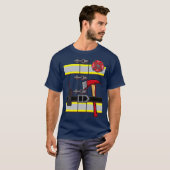 Halloween DIY Firefighter Uniform Costume T-shirt (Voorkant volledig)