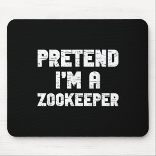 Halloween Doe alsof ik een dierenverzorger kostuum Muismat