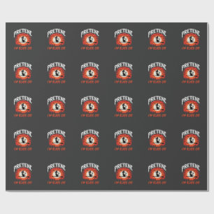 Halloween Doe alsof ik Zwarte Kat Heks ben Cadeaupapier