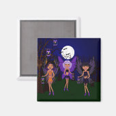 Halloween doet de ondiepe zusters magneet (Voorkant / Achterkant)