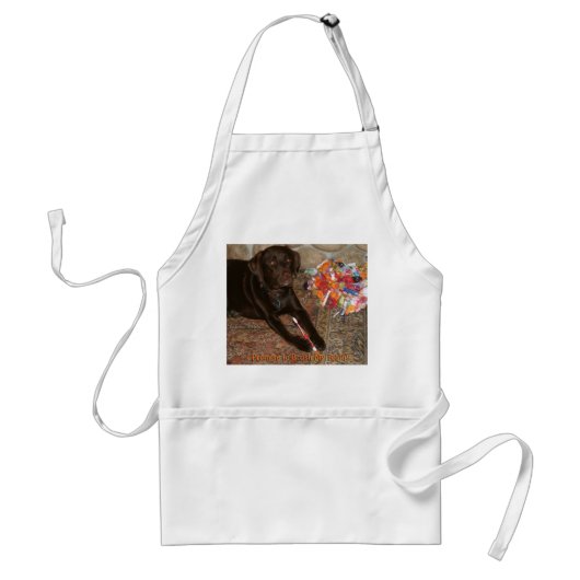 Halloween Dog met zoete tand Standaard Schort (Voorkant)