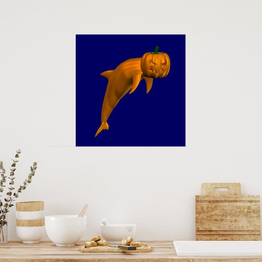 Halloween Dolphin Poster (Keuken)